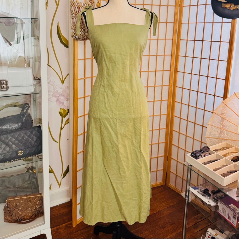 Andrea Iyamah dress green dress
 Tie Sleeveless Dress